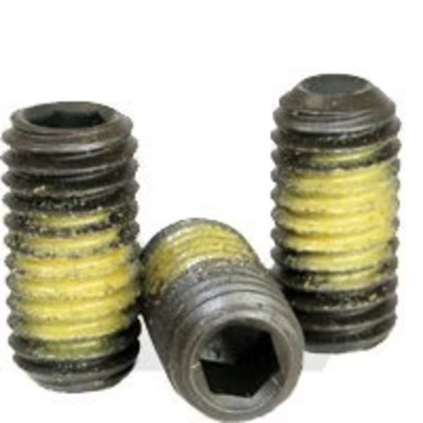Nylon Patch Socket Set Screws Cup Point, 5/16-24 x 5/16